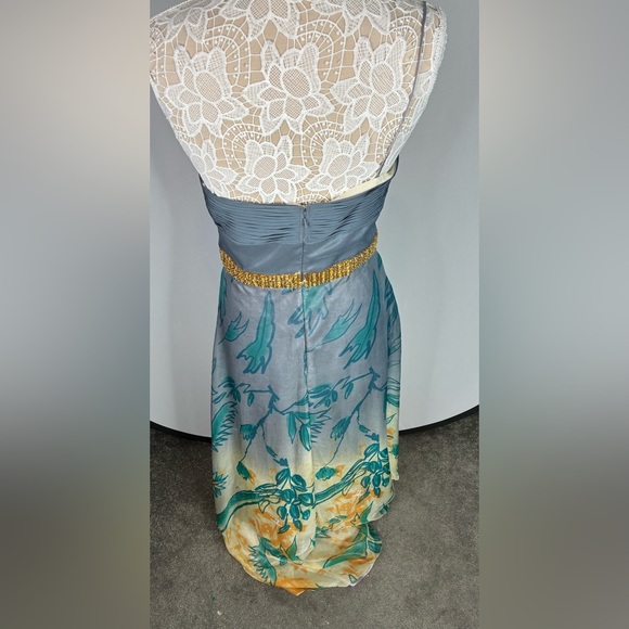 Faviana Couture beaded floral maxi gown Size 12 - Picture 4 of 6